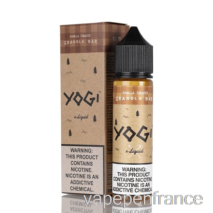 Barre Granola Tabac Vanille - E-liquide Yogi - Stylo Vape 60ml 0mg